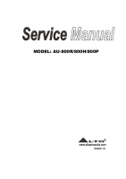 Alto AU-800-R - Service Manual